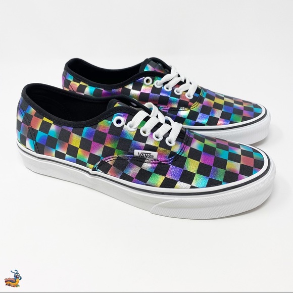 Vans Authentic Iridescent Checkerboard Shoes - Picture 3 of 11